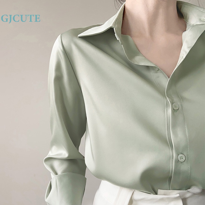Áo Sơ Mi Dài Tay Phong Cách Pháp Cổ Điển Thanh Lịch Dành Cho Nữ