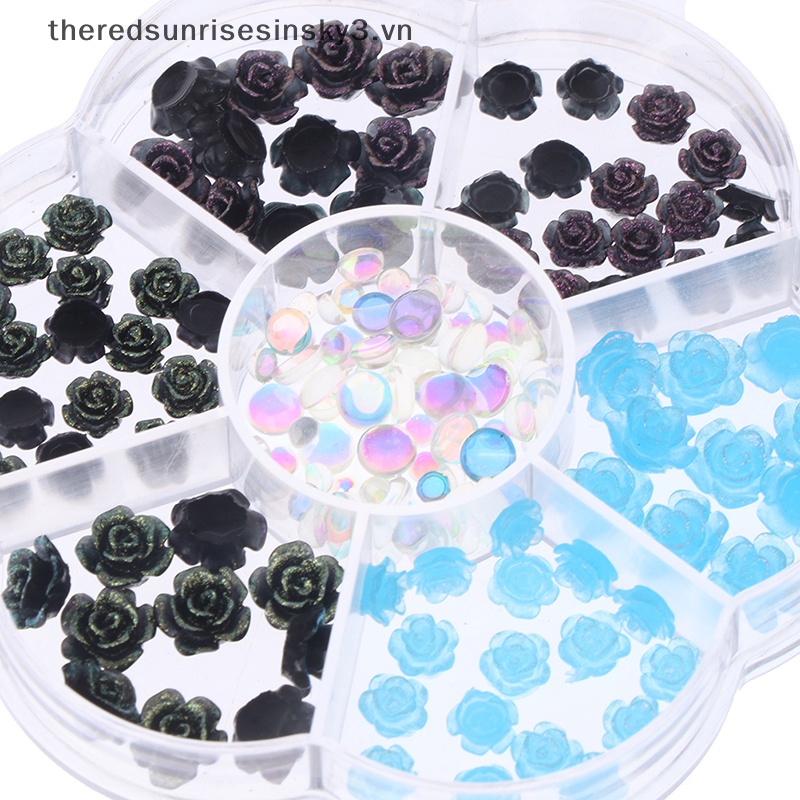 Hộp Hạt Ngọc Trai / Kim Cương Giả 3D Thời Trang Chuyên Dụng Trang Trí Móng Tay DIY