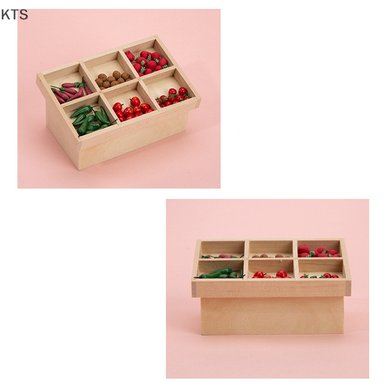 Mô Hình Kệ Đựng Trái Cây mini Tỉ Lệ 1: 12 Trang Trí Nhà Búp Bê