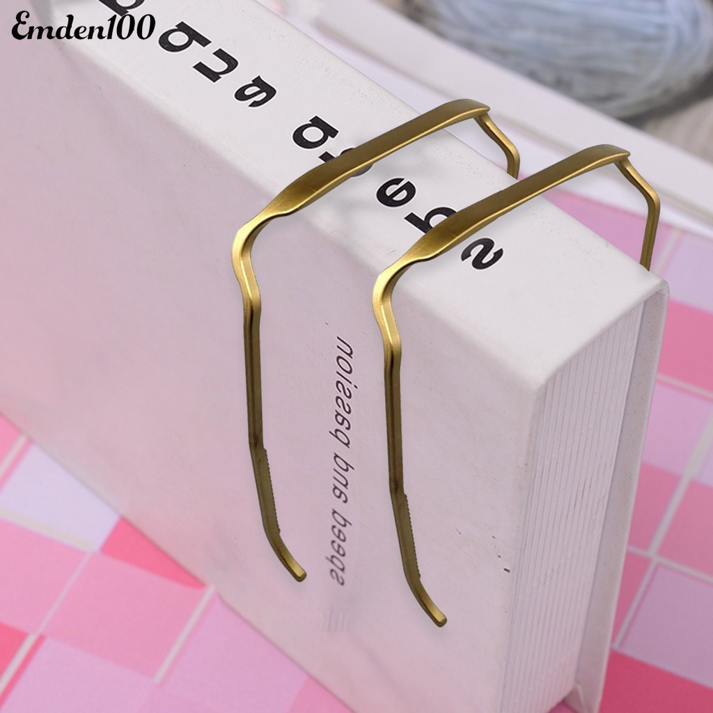 Bộ 2 Băng Đô Cài Tóc Hình Vuông Màu Trơn Không Làm Tổn Thương Tai Chắc Chắn Cố Định Thời Trang