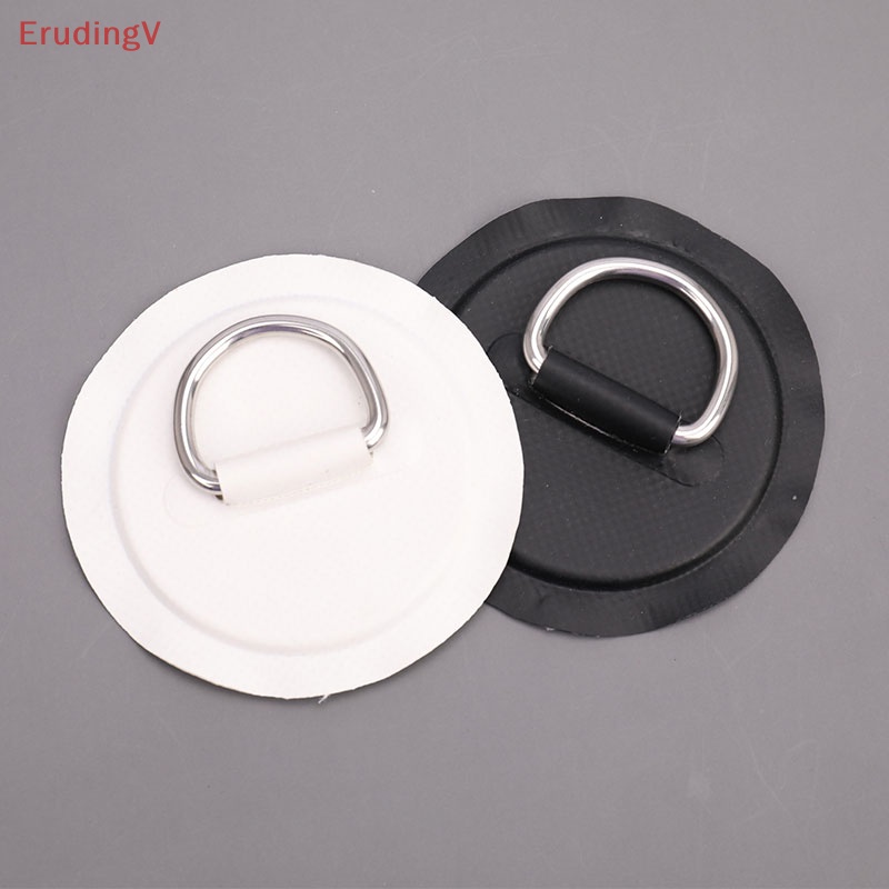 [ErudingV] Set 4 Miếng Đệm Tròn PVC Dán Sàn Thuyền Dinghy Có Vòng Chữ D