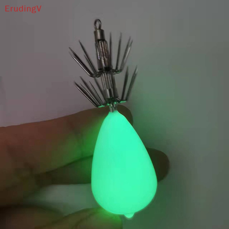 [ErudingV] Mồi Giả Câu Cá Hình Con Mực Phát Sáng Cho Thuyền Calamary