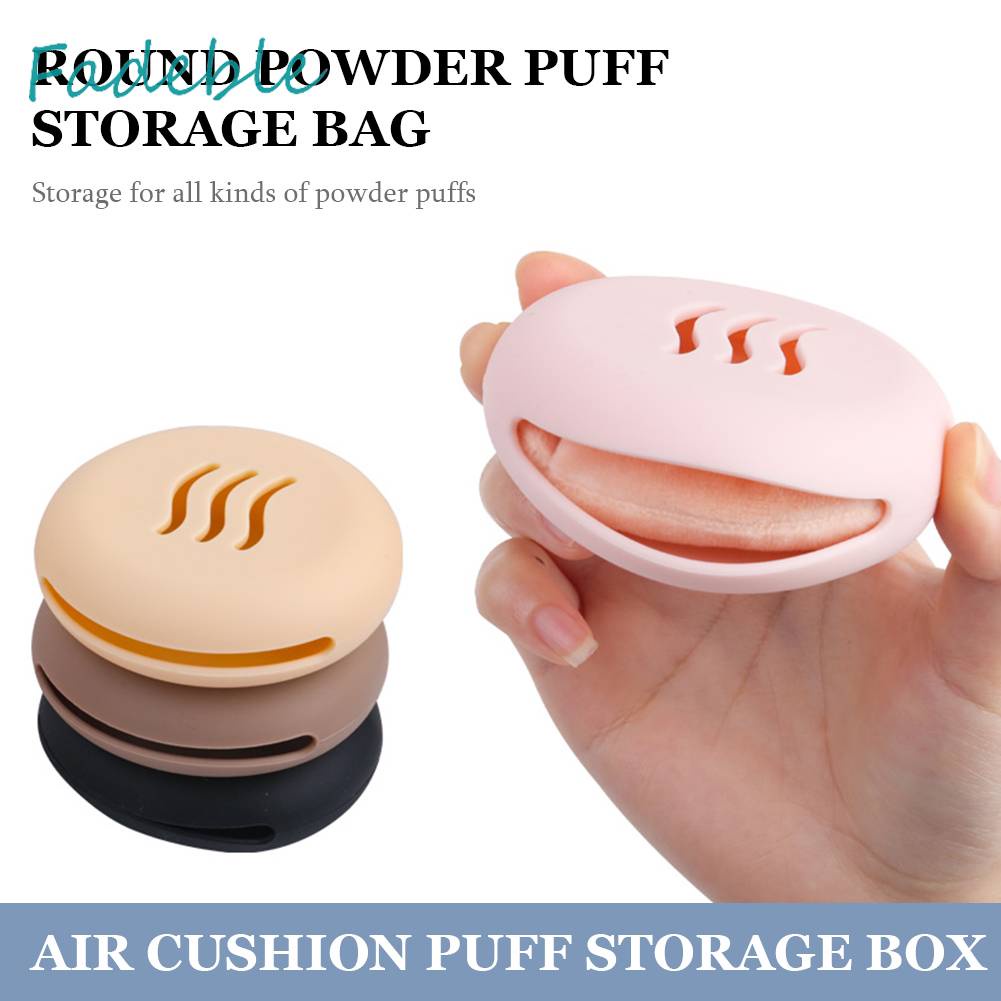 Giá Đỡ Mút Trang Điểm Bằng Silicone Hai Mặt Hình Tròn Tiện Lợi