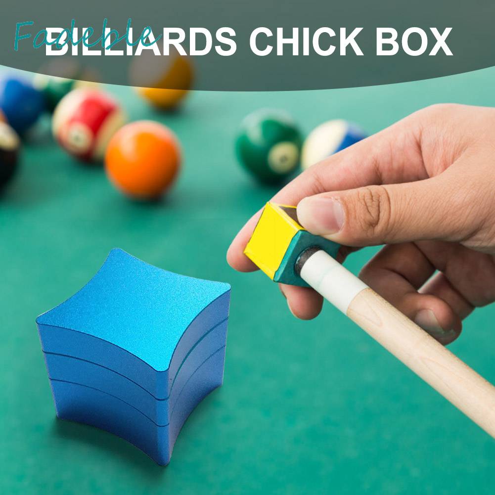 Hộp Phấn Đánh Bida Kim Loại 3 Tầng Siêu Bền Tiện Dụng