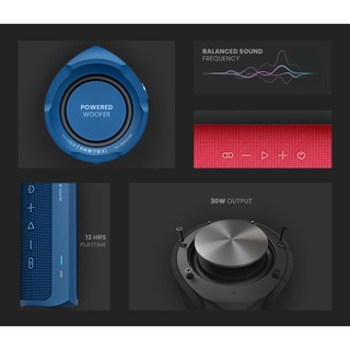 Loa Bluetooth HiFuture Ripple (30W, Nhỏ Gọn, Di Động, IPX7 Waterproof)