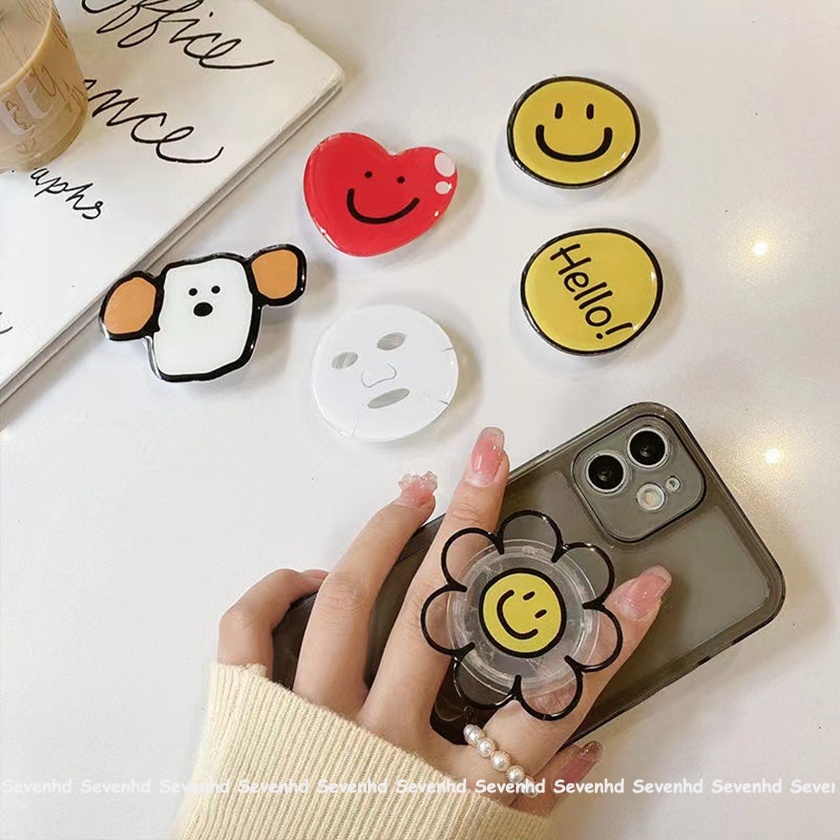 Ốp Điện Thoại In Hoạt Hình Kèm Giá Đỡ Cho iPhone Android