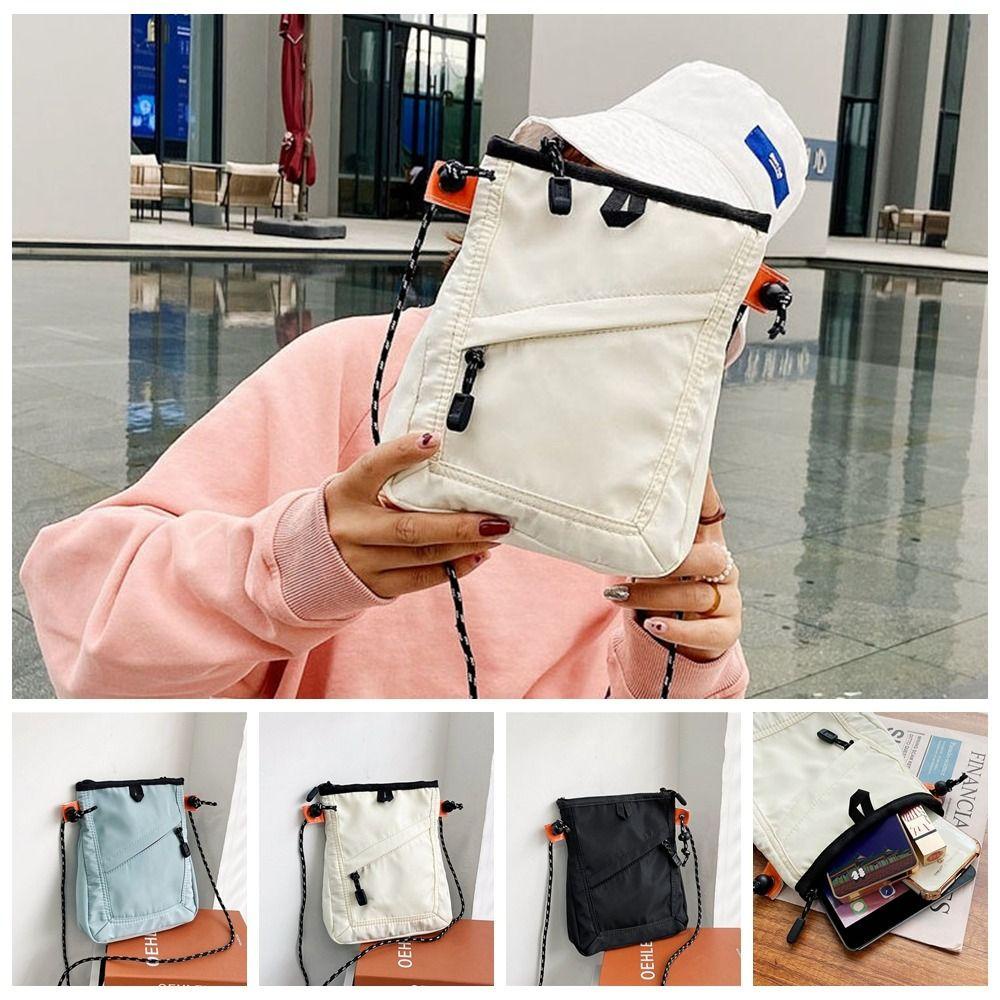 BLISS Túi Đeo Chéo Vuông Nhỏ Bằng Nylon Chống Nước Sức Chứa Lớn Có Thể Điều Chỉnh Đựng Điện Thoại