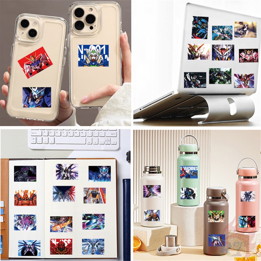 50 Cái / Bộ ❉ Gundam. Áp Phích Mini Series 01 Dán ❉ Sticker Dán Tường Chống Thấm Nước Họa Tiết Doodle Hợp Thời Trang