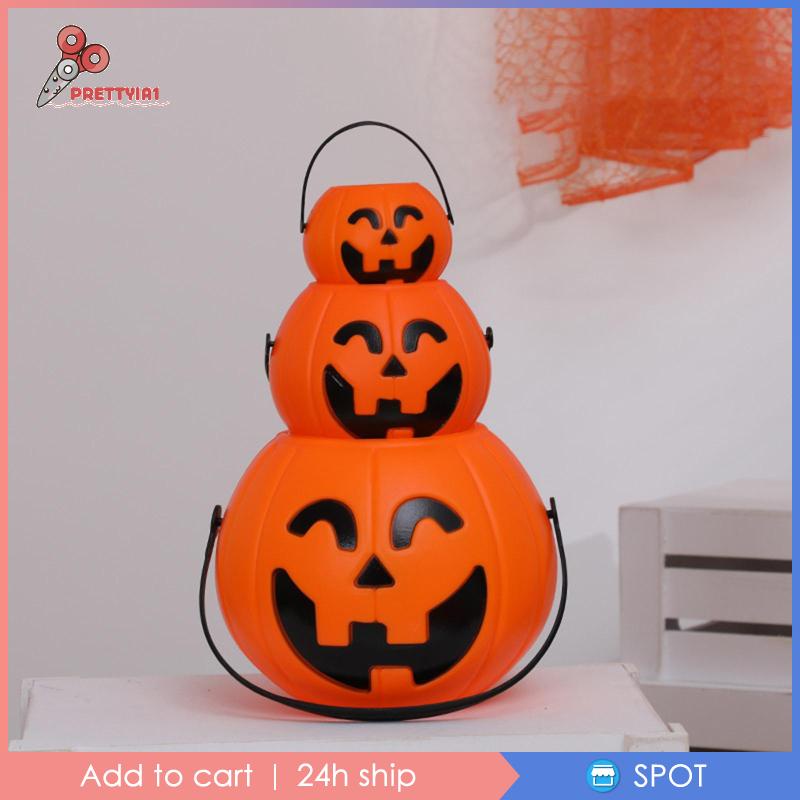 Xô Đựng Kẹo Có Tay Cầm Trang Trí Halloween