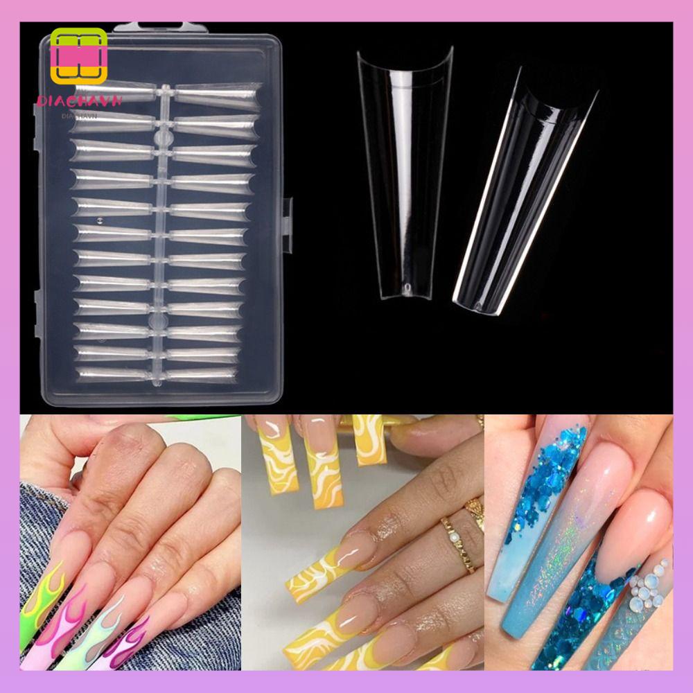 DIACHAVN Bộ 240 Móng Tay Giả Toàn Diện Dạng Nhấn Độc Đáo