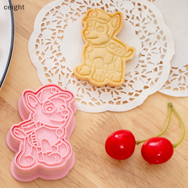Bộ 6 Khuôn Cắt Bánh Quy Hình Chú Chó Hoạt Hình 3D DIY