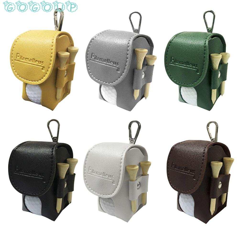 GOGOUP Túi Da PU Đựng Bóng Golf Tiện Lợi