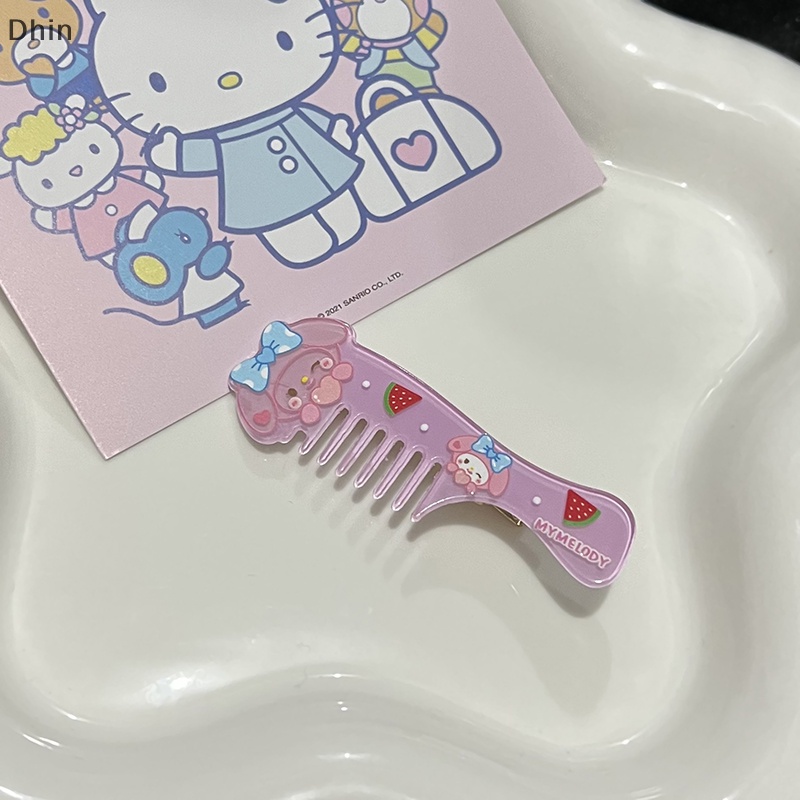 SANRIO Kẹp Tóc Hình Kuromi Hoạt Hình Dễ Thương Cho Nữ