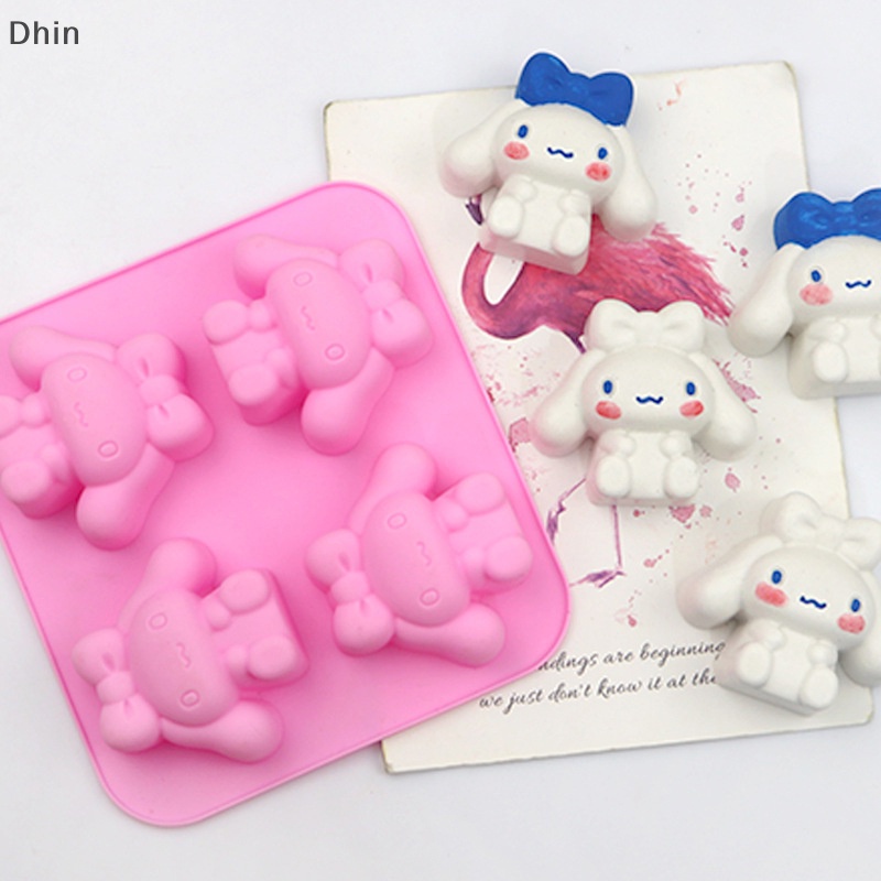Khuôn Silicon Làm Bánh Kẹo / Sô Cô La Hình Chú Chó Hoạt Hình Đáng Yêu