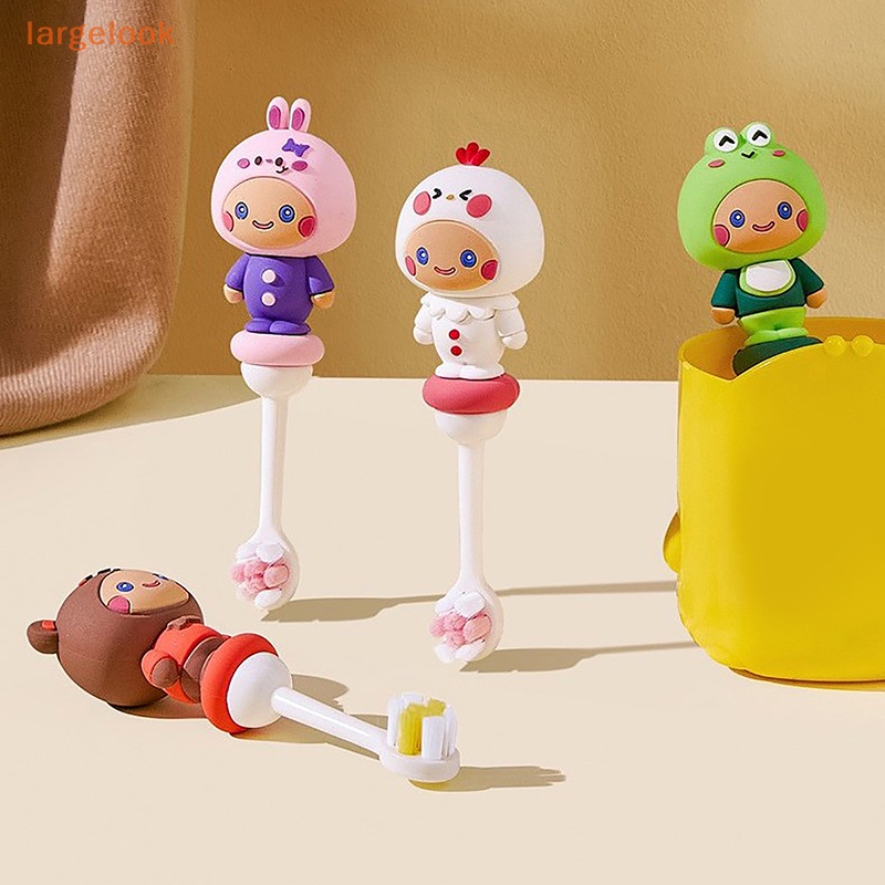 Bàn Chải Đánh Răng Đầu Silicon Lông Mềm Cho Bé