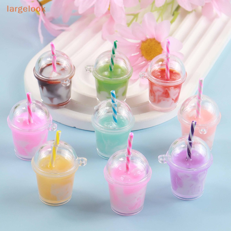 1 Mặt Dây Chuyền Hình Ly Kem Hoạt Hình 3D Phát Sáng DIY