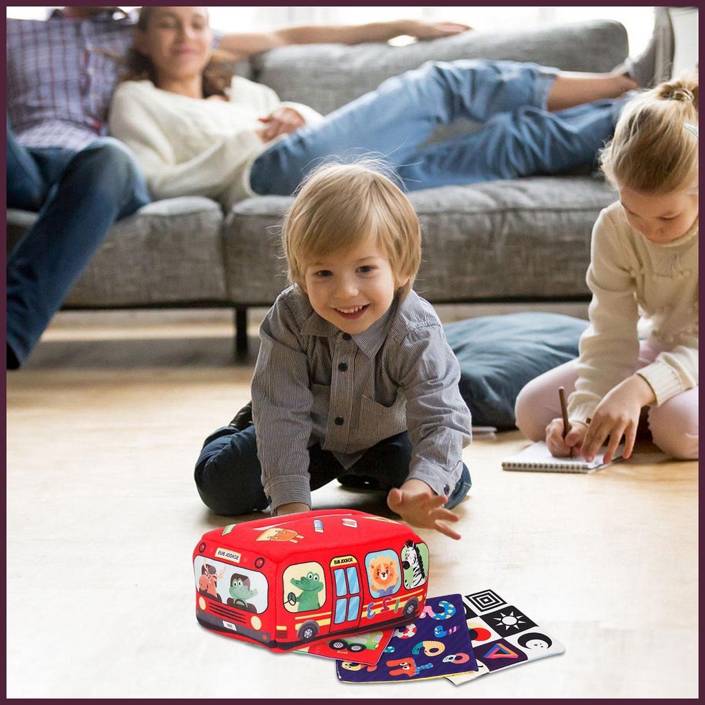 Hộp Khăn Giấy Đồ Chơi Mềm Mại Nhiều Màu Sắc Có Cảm Biến Theo Phương Pháp Montessori Cho Bé 6 Đến 12 Tuổi