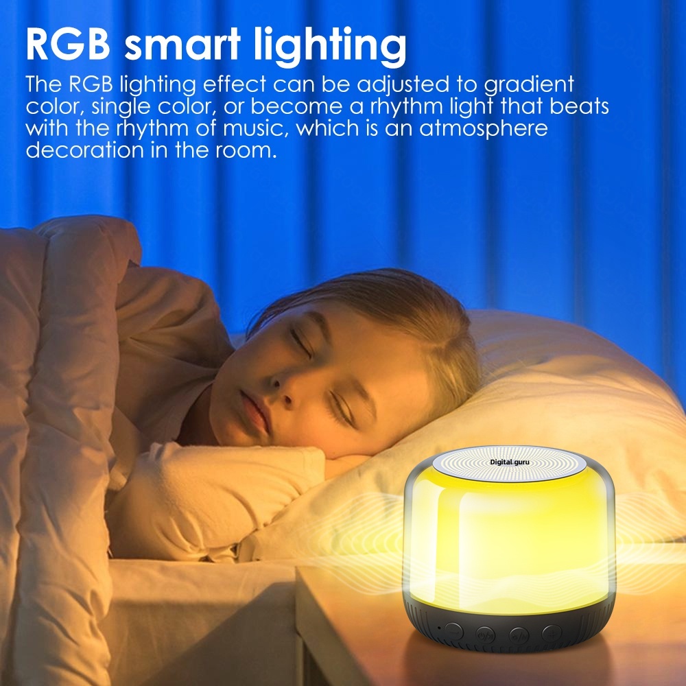 Loa Bluetooth  Loa siêu trầm không dây có hiệu ứng đèn LED màu RGB