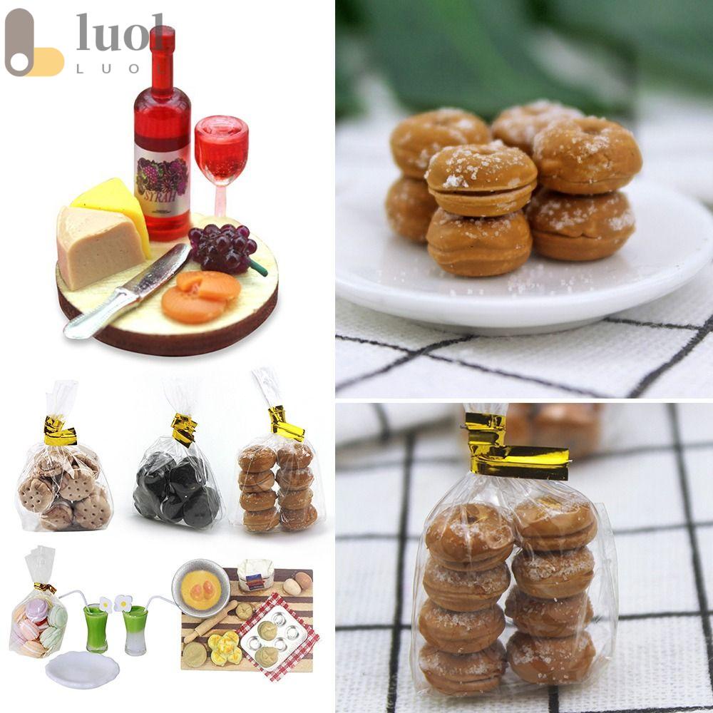 LUOL Bánh Mì Tráng Miệng Đồ Chơi Cho Nhà Búp Bê