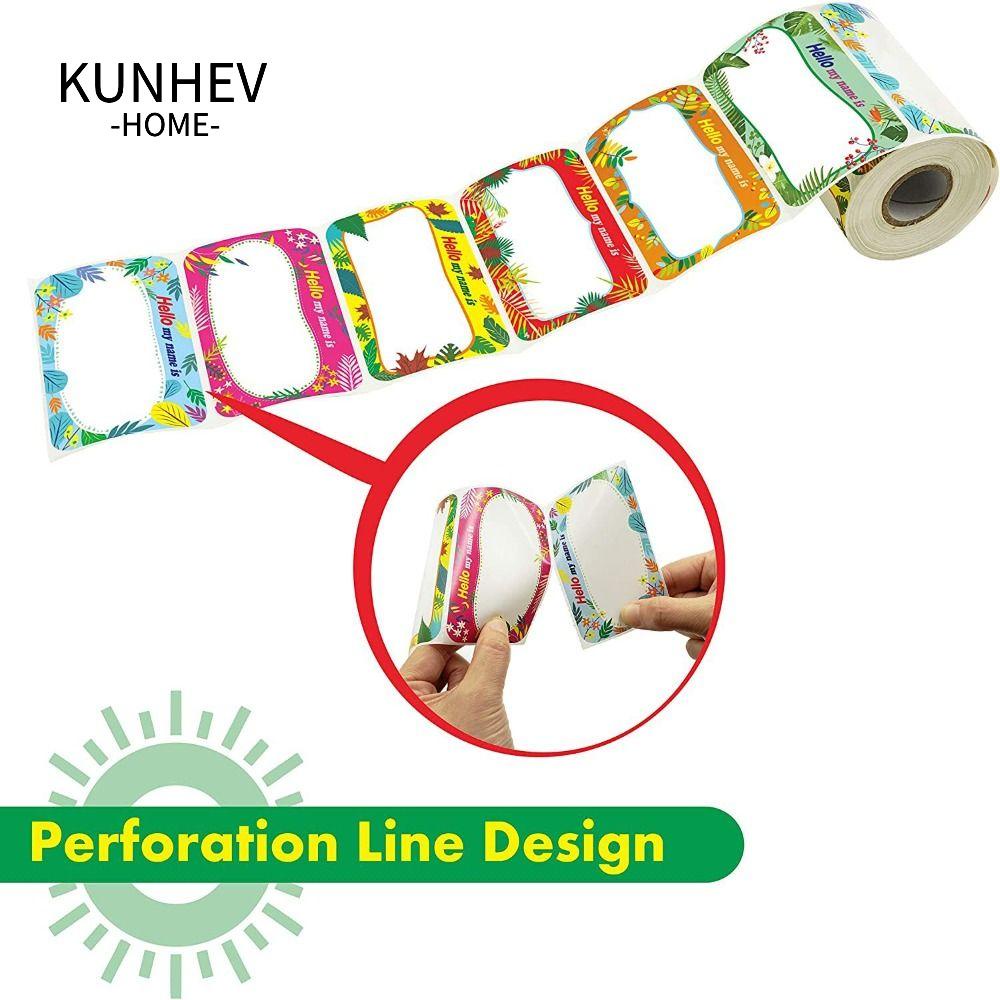 KUNHEV Set 300 Nhãn Dán Tự Dính Chủ Đề Tiệc Tùng Kích Thước 2.2x3.5 Inch 300 Cái