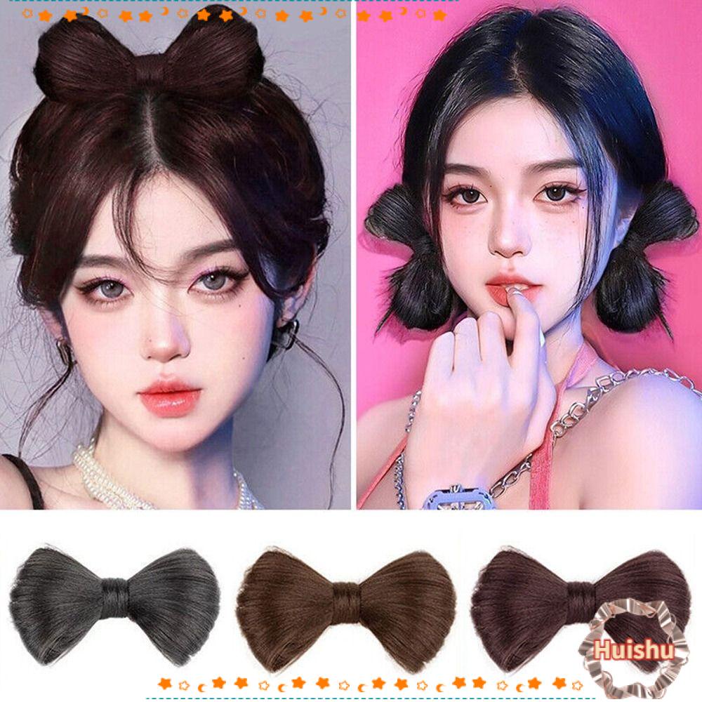 HS Kẹp Tóc Giả Thắt Nơ Xinh Xắn Cho Nữ