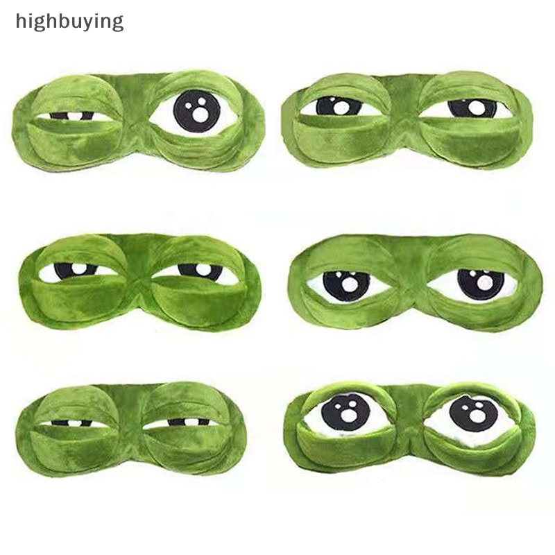 Miếng Bịt Mắt Ngủ Hình Chú Ếch 3d Giúp Thư Giãn Khi Đi Du Lịch