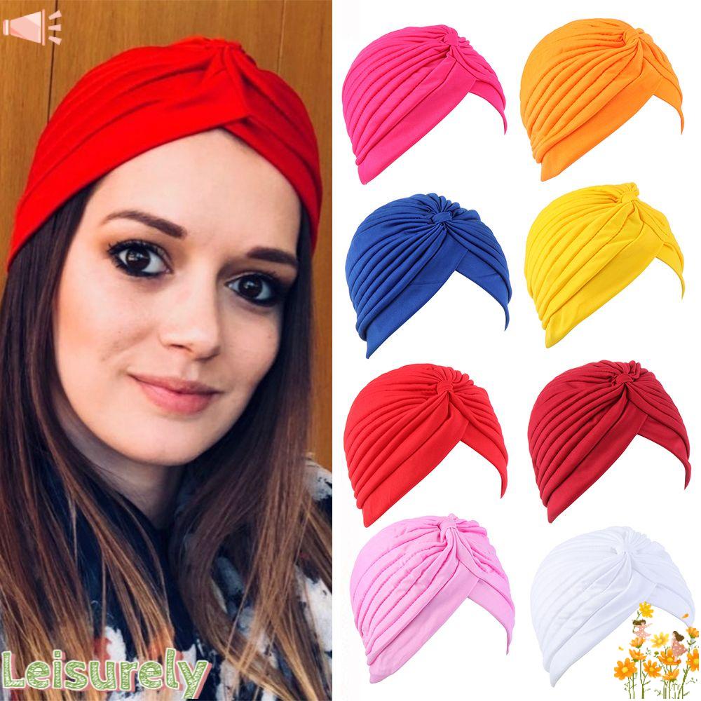 LEILY Mũ Trùm Đầu Co Giãn Phong Cách Mới Cho Nữ
