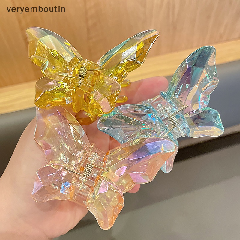 Kẹp Càng Cua Lớn Bằng Nhựa Trong Suốt Thời Trang Cho Nữ Mã 2023