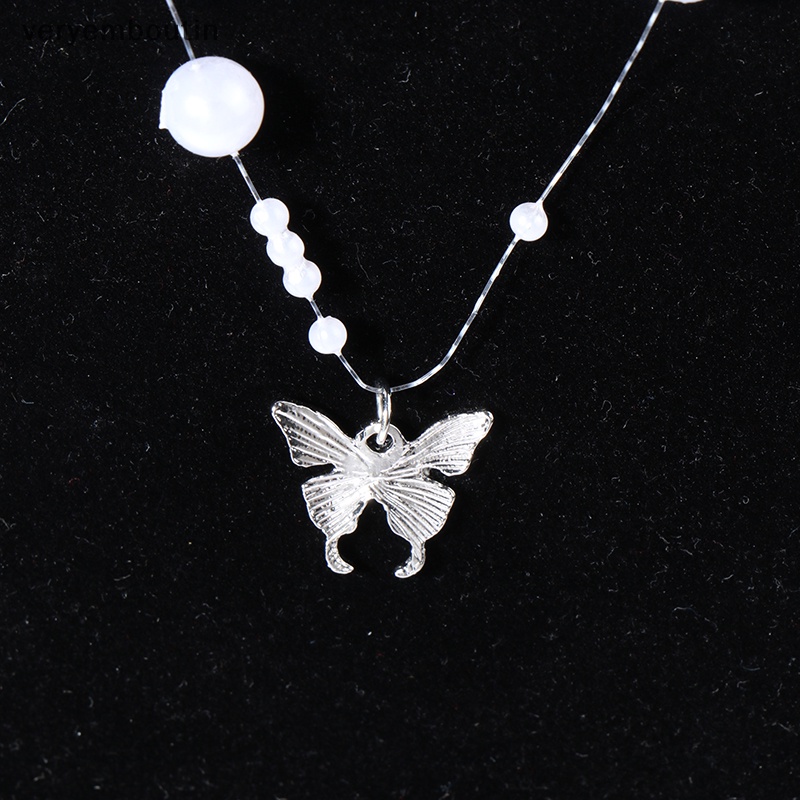 Vòng cổ Mặt Hình Bướm Lấp Lánh Tinh Tế Phong Cách Mới Cho Nữ