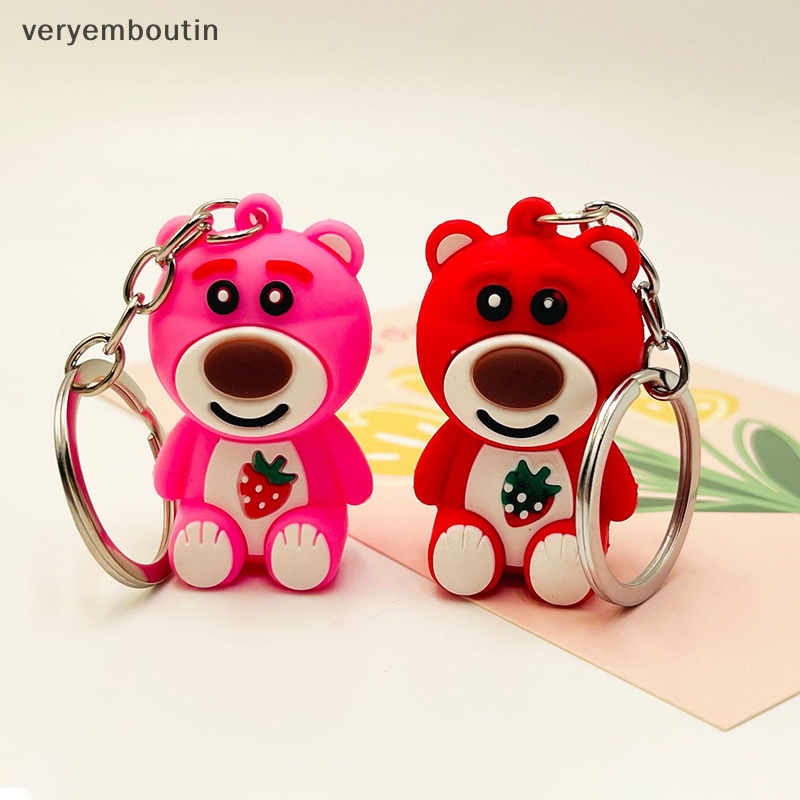 Móc Khóa Hình Gấu 3D Bằng Silicon Dễ Thương