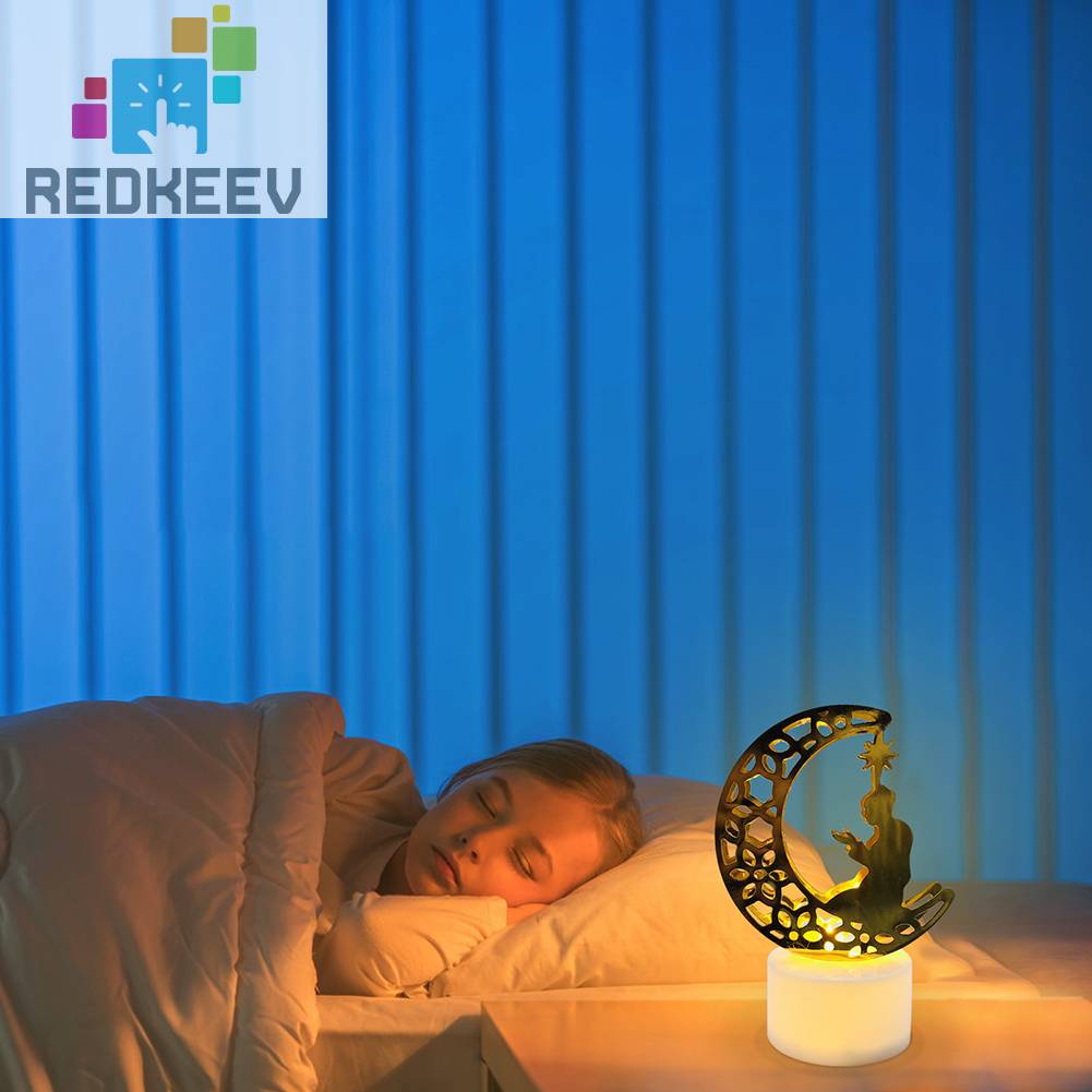 Đèn Ngủ LED Hình Mặt Trăng Bảo Vệ Mắt Cho Eid Al Fitr