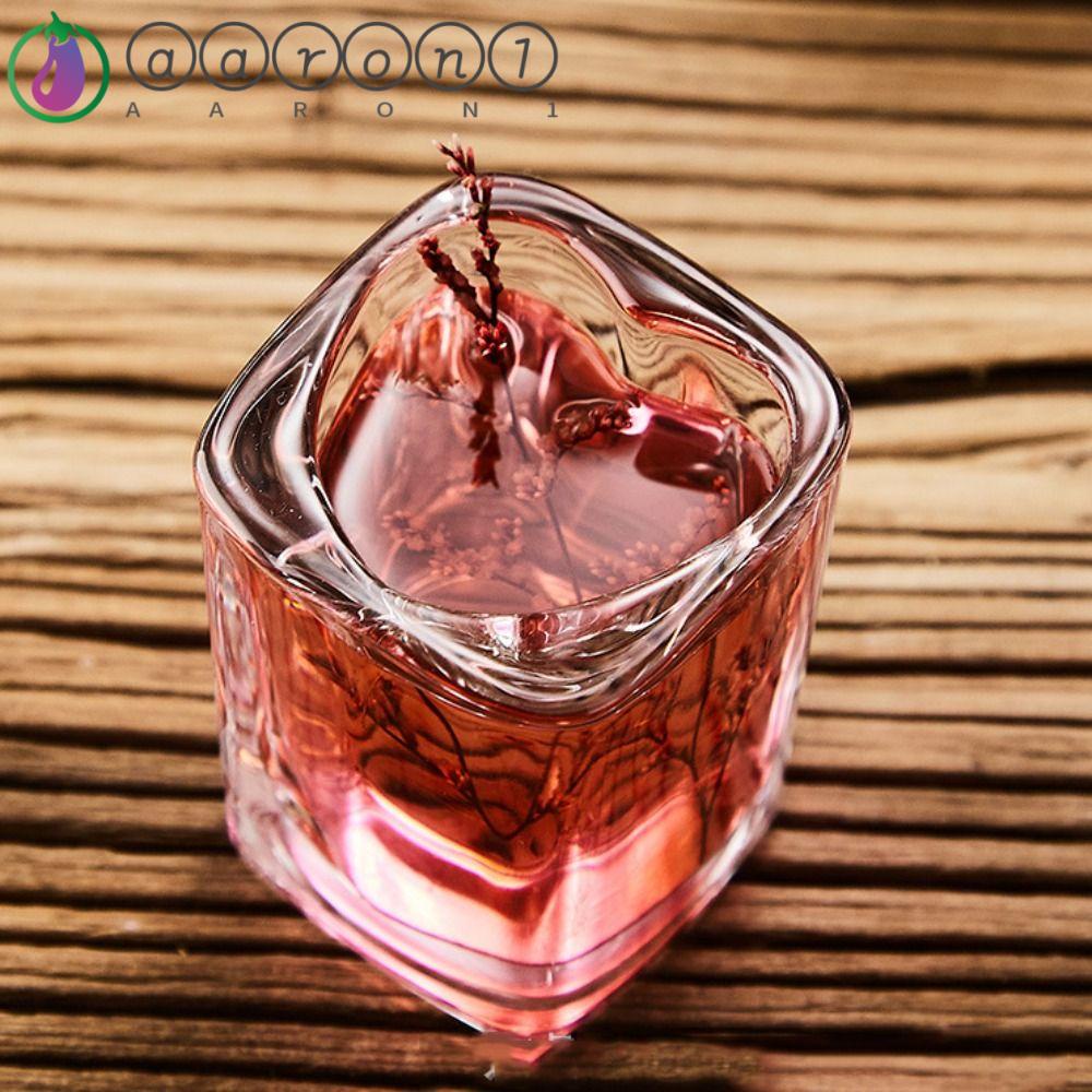 Cốc Uống Nước Dày Dặn Trong Suốt Hình Trái Tim / Vuông / Trái Tim Dễ Thương Dùng Làm Quà Tặng Cho Cặp Đô