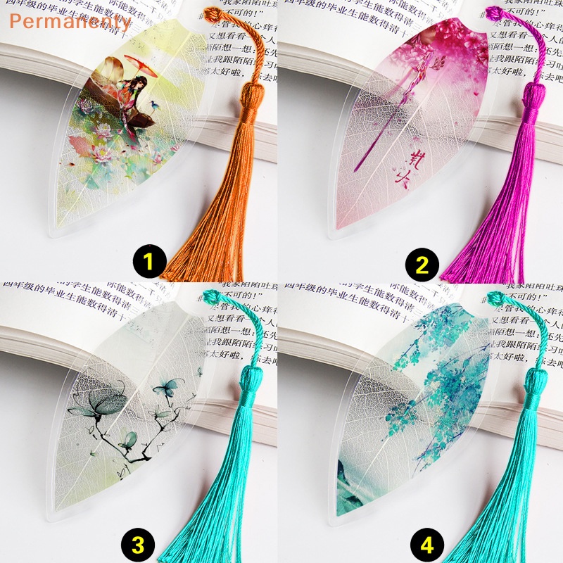 Bookmark Đọc Sách Hình Lá Phong Cách Trung Hoa Cổ Điển Đẹp Mắt