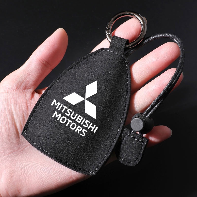 Vỏ Da Lộn Bảo Vệ Chìa Khóa Xe Hơi Mitsubishi Ralliart Mirage G4 Triton Xpander Pajero Lancer ASX Outlander Attrage