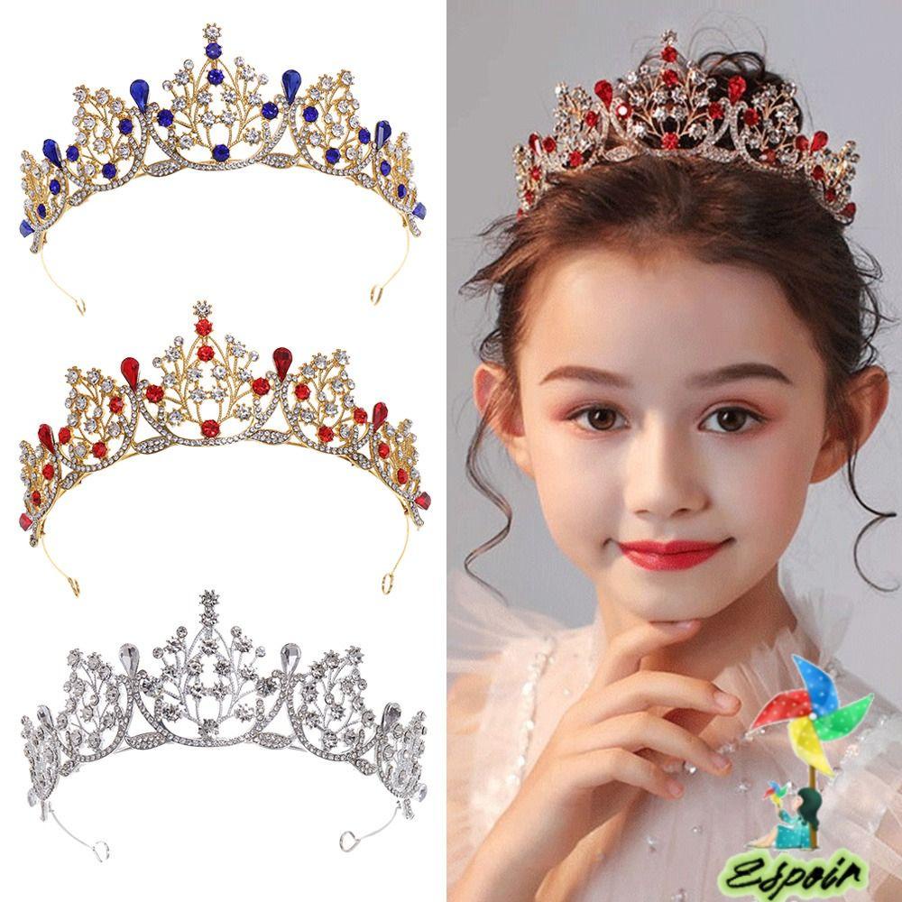 ESPO Vương Miện Cài Tóc Đính Pha Lê Sang Trọng Cho Cô Dâu