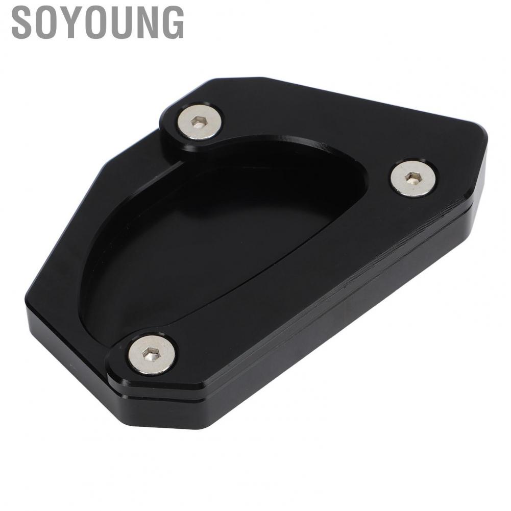 Soyoung Kickstand   Side Stand Extension Pad Aluminium Alloy  Deformation Strong Secure Professional for Motorbike