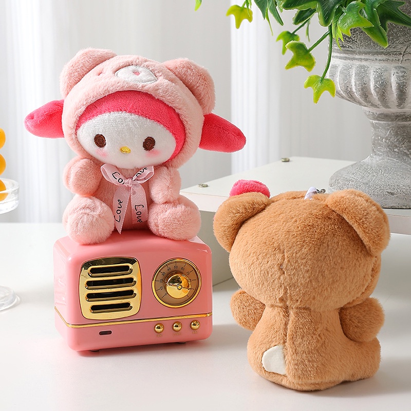 Xilan Móc Khóa Hình Chú Chó Cinnamon Nhồi Bông Dễ Thương Dùng Làm Quà Tặng Sinh Nhật