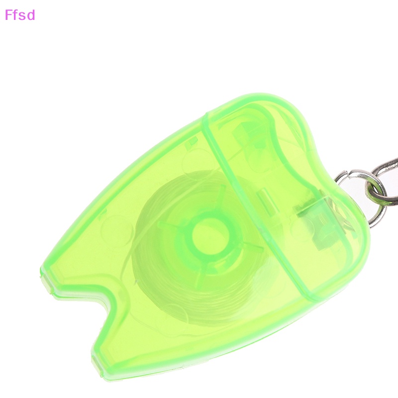 {Ffsd} 15m Chỉ Nha Khoa Làm Sạch Răng Sạch Kích Thước Nhỏ Gọn Có Móc Khóa Chăm Sóc Răng Miệng