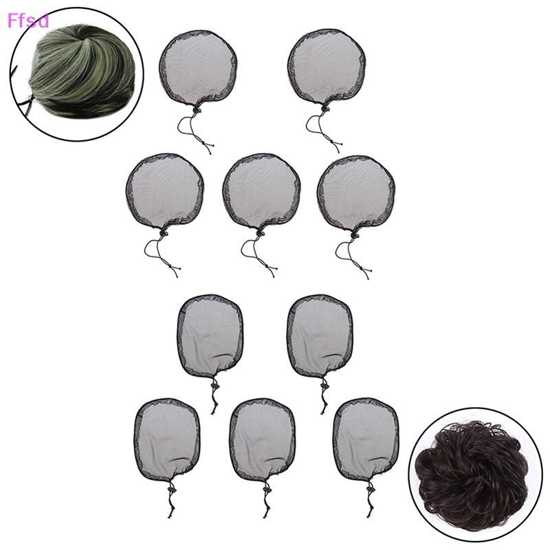 Bộ 5 Mũ Lưới Làm Tóc Giả / Tóc Đuôi Ngựa Co Giãn {Ffsd} Bán Chạy