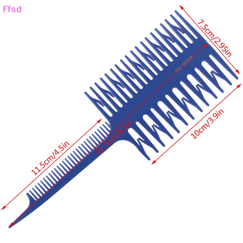 {Ffsd} Lược Nhuộm Tóc Ba Mặt Tạo Kiểu Xương Cá Cao Cấp * Bán Chạy