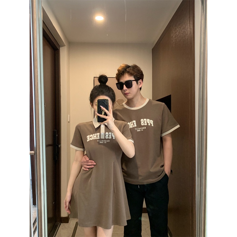 Áo Thun POLO Tay Ngắn Một Mảnh Phong Cách Mùa Hè Mới Cho Cặp Đôi