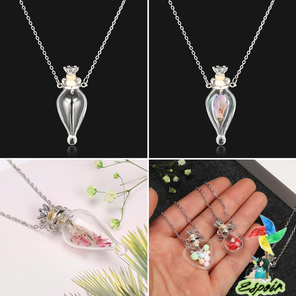 ESPO Vòng cổ Mặt Hình Giọt Nước Có Tinh Dầu Trái Tim