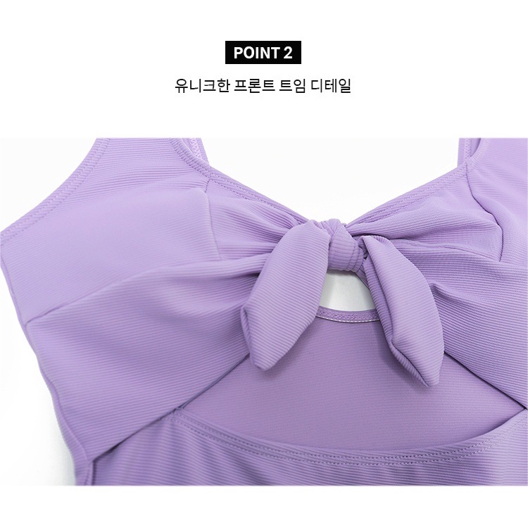 One Đồ Bơi Một Mảnh Thắt Nơ Sau Lưng Màu Trơn Gợi Cảm Cho Nữ