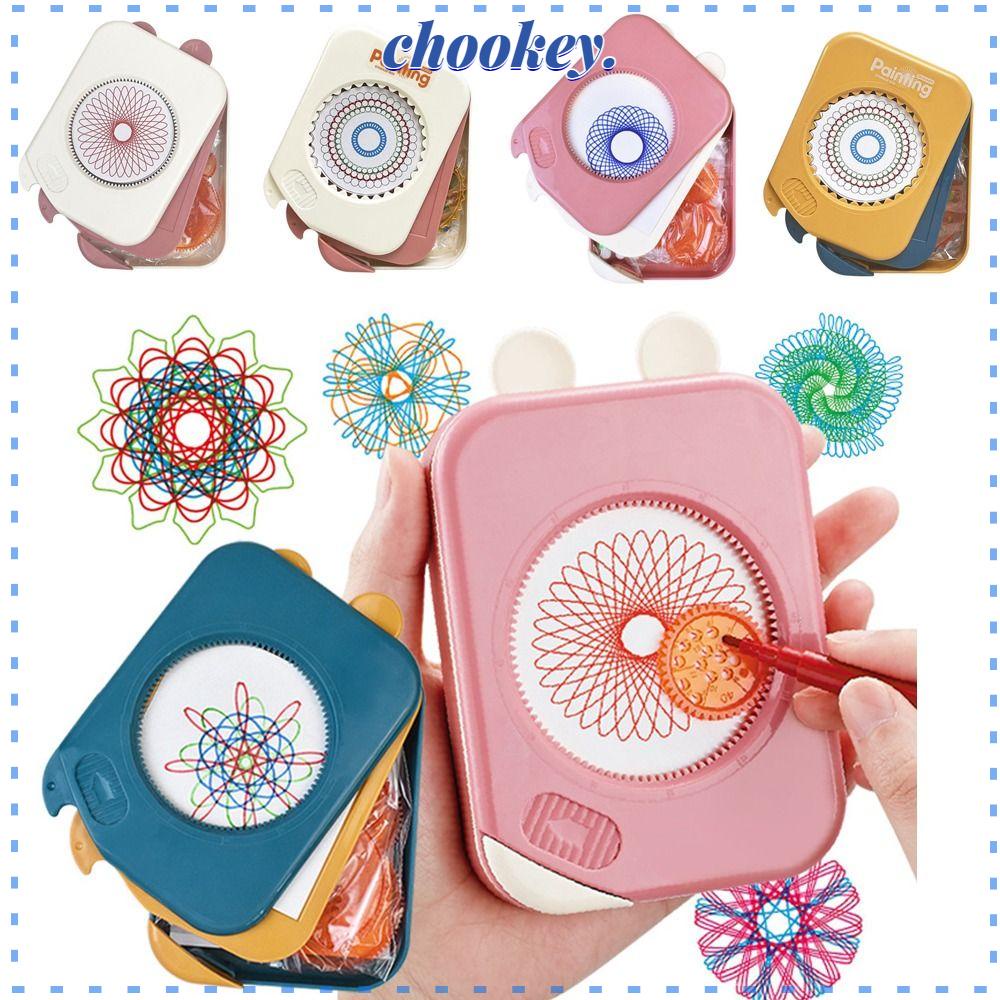 CHOOKEY Bộ Thước Đo Hình Học Bằng Nhựa Kèm Hộp Đựng Cho Bé