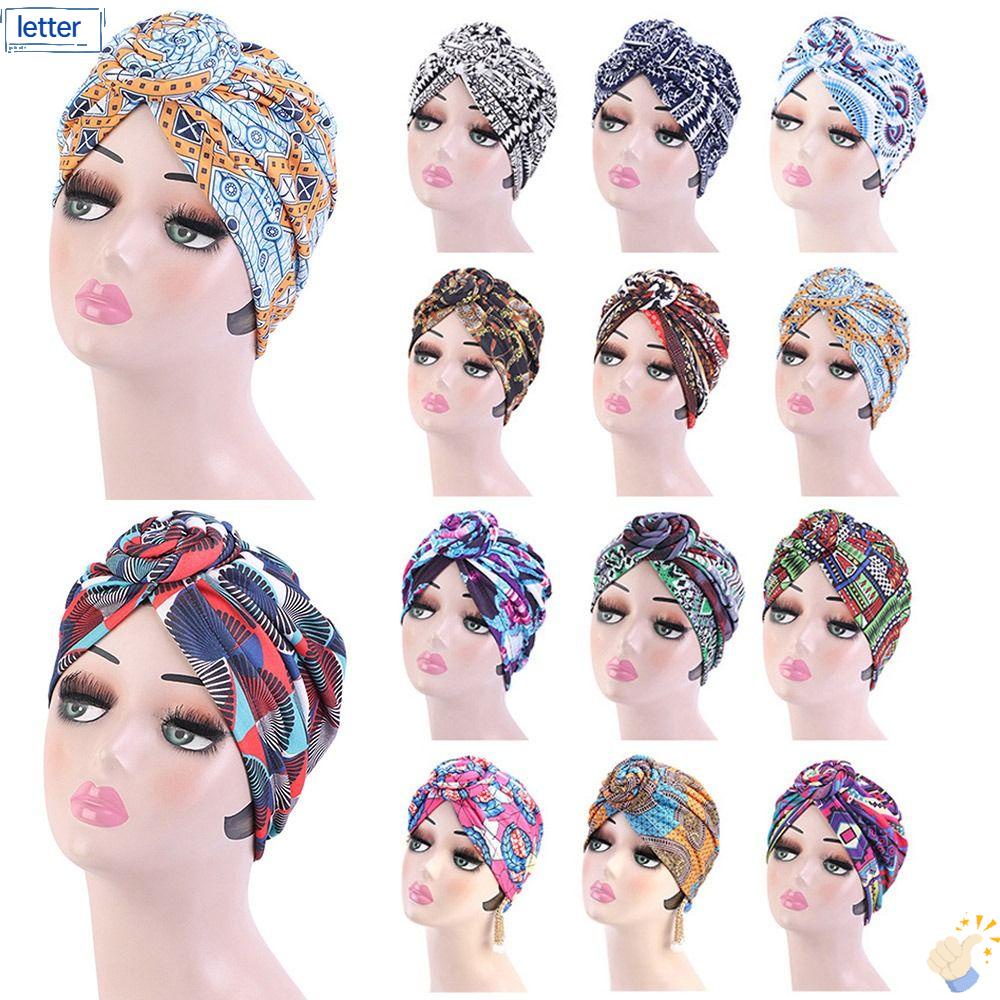 LET Mũ Trùm Đầu Bằng Cotton Co Giãn In Họa Tiết Hoa Thời Trang 2023