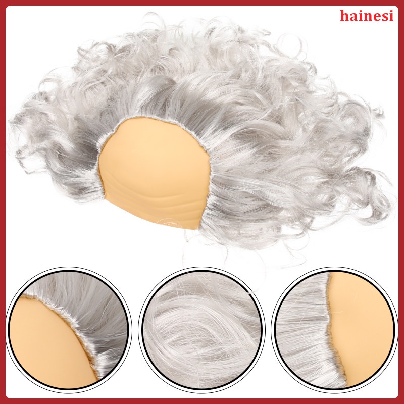 Bộ Tóc Giả Xoăn Hóa Trang Halloween Dành Cho Nam