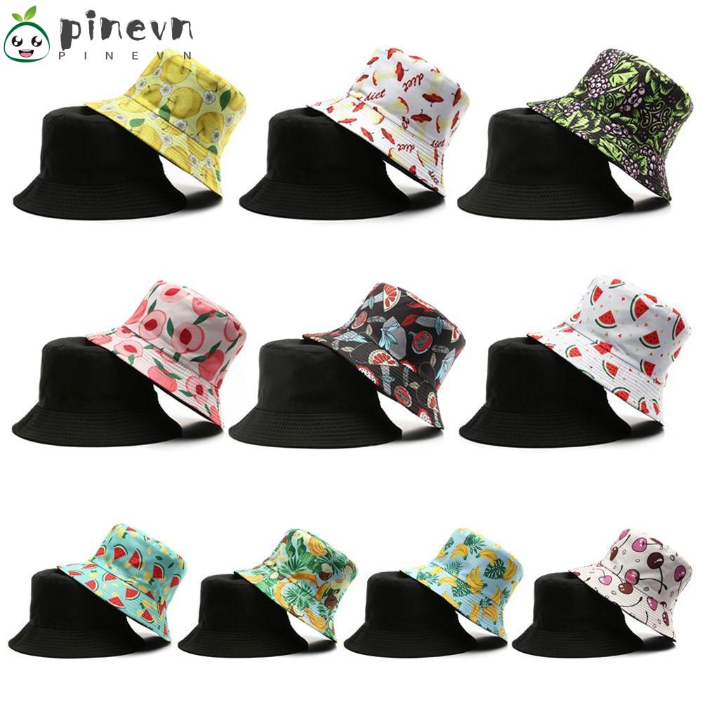 PINEVN Mũ Bucket Chống Nắng Hoạ Tiết Trái Cây Xinh Xắn Dành Cho Cặp