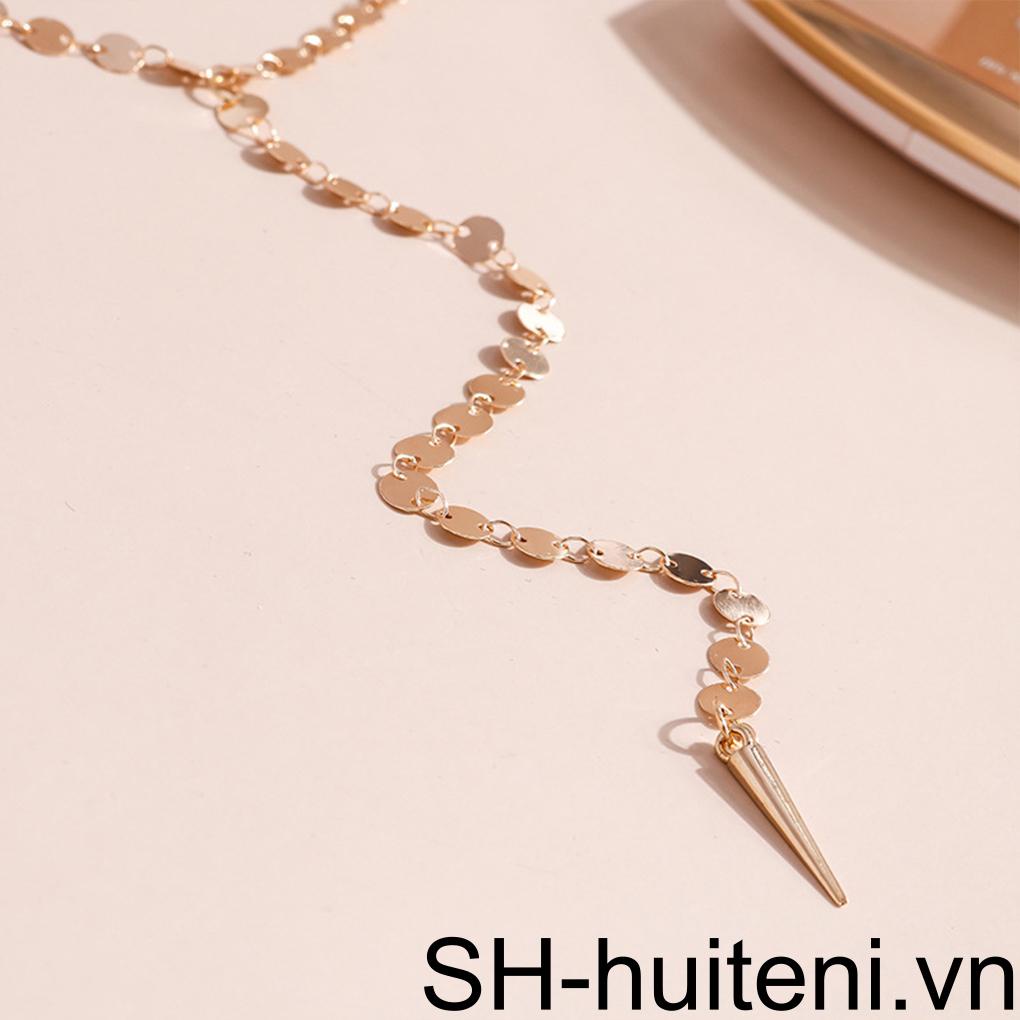 Vòng cổ Dáng Dài Đính Đá Lấp Lánh Thời Trang Dự Tiệc