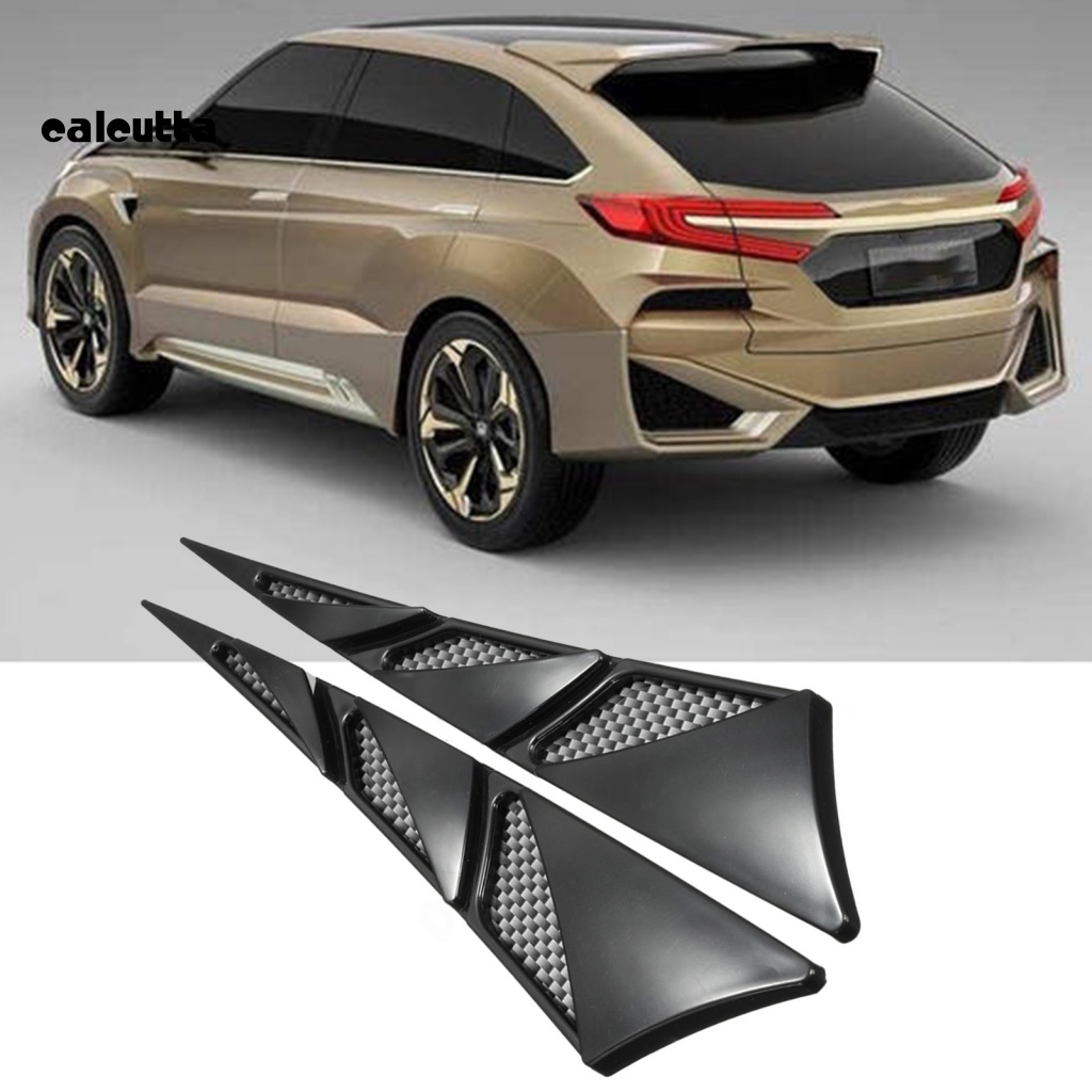 1 Cặp Miếng Dán Lỗ Thông Gió Tự Dính Bằng ABS Chống Mài Mòn Cho Xe Hơi