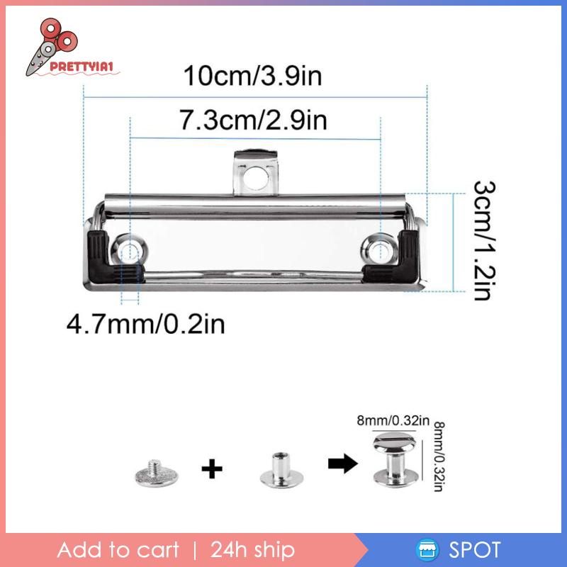 Set 12 Giá Đỡ Bảng Kẹp Bằng Sắt Và Cao Su 3.94 "Tiện Dụng Cho Trường Học / Văn Phòng